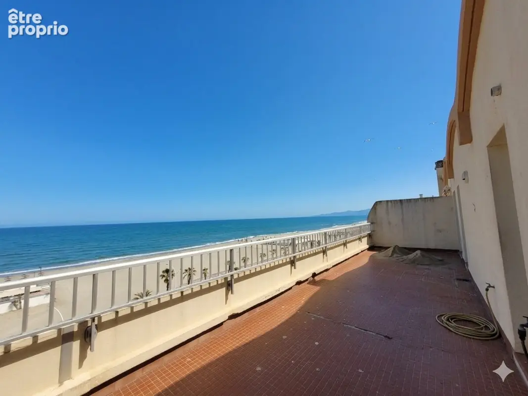 Canet Plage grand T2 avec terrasse 52 m² vue panoramique mer montagnes - photo 6