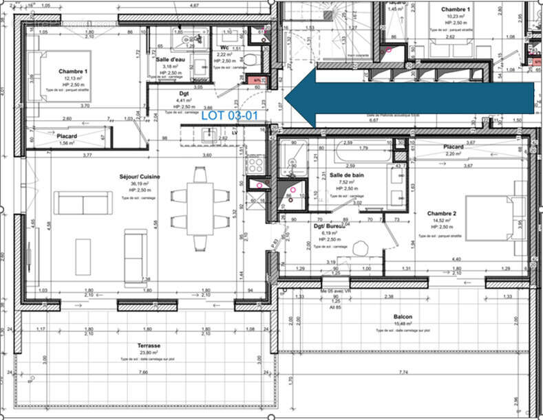 Appartement à SAINT-ANDRE-LE-GAZ