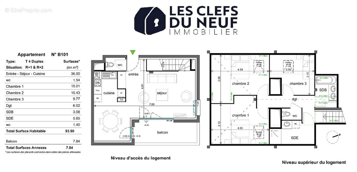 Appartement Toulouse 4 pièces 94m² + Balcon + 2 Parking sous-sol ! - photo 14