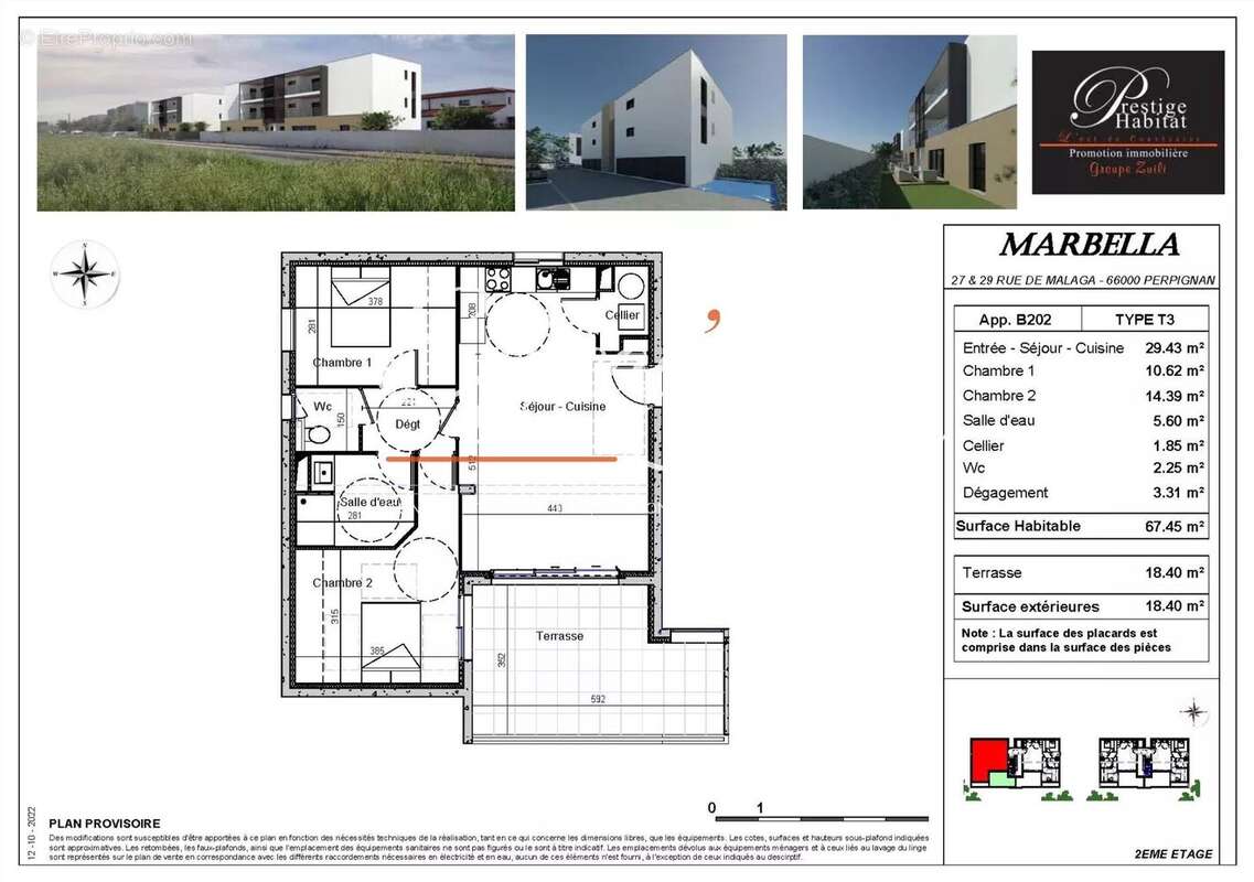 T3 de 67,50m² avec terrasse et garage - photo 13