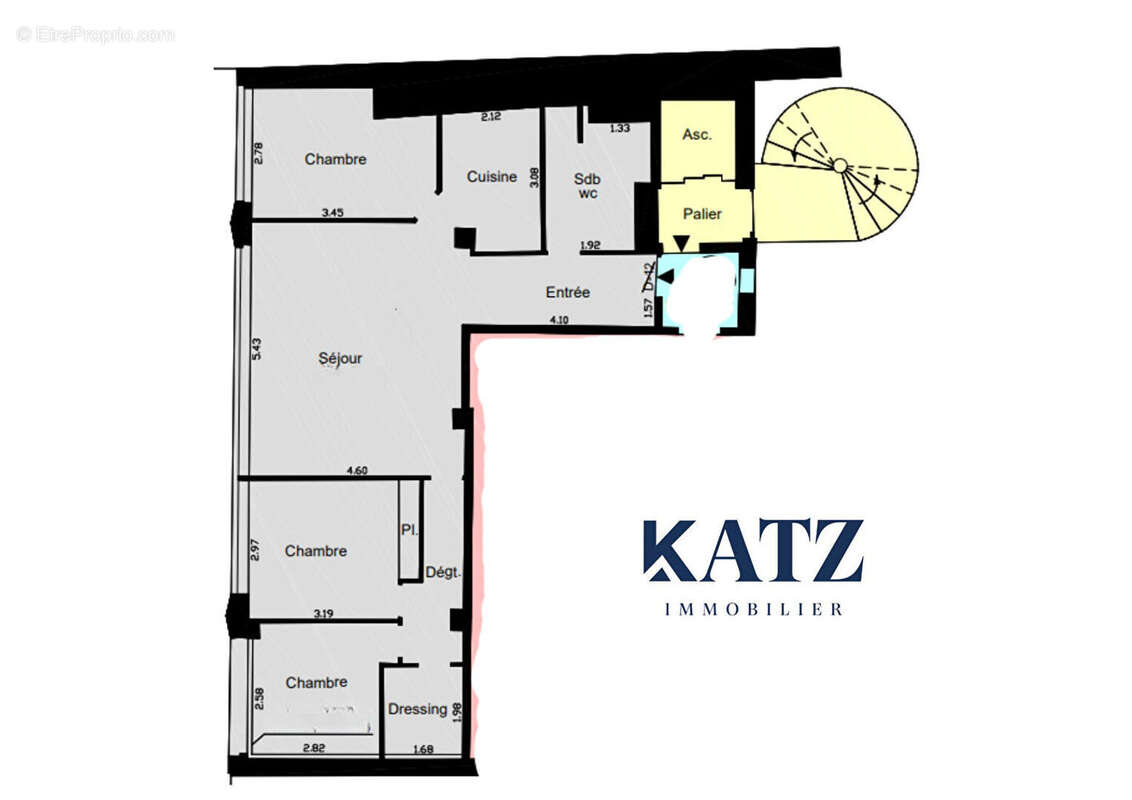 Appartement à PARIS-20E