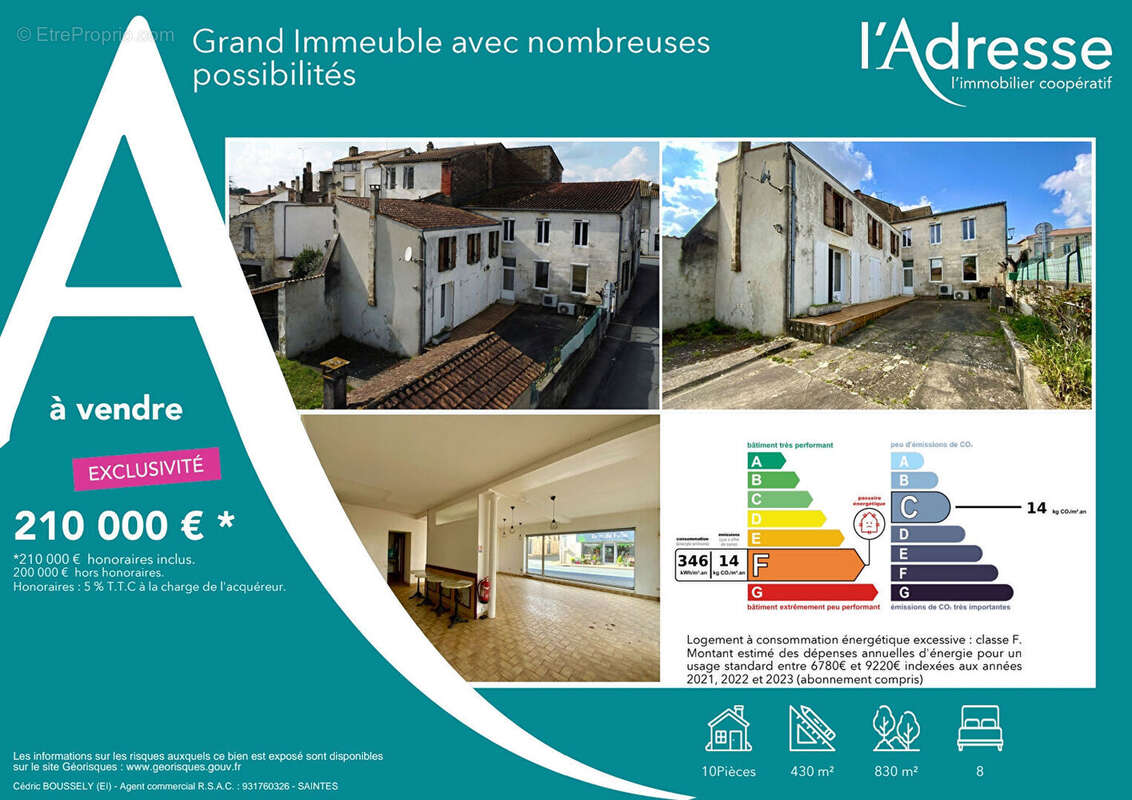 Appartement à SAINT-GENIS-DE-SAINTONGE