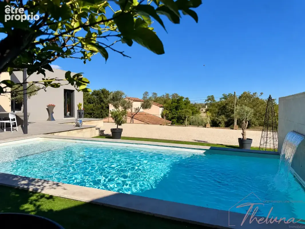 COMPS   Villa contemporaine de plain-pied de 110 m2 avec piscine, pièce de vie de 55 m2 et vue dégagée - photo 7