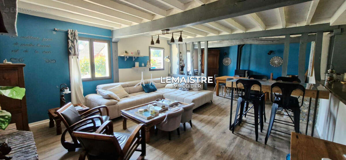 Maison à vendre - à 4 km de Doudeville - 130 m² - 3 chambres - Longère de PLAIN-PIED - photo 2