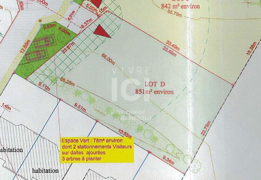 Terrain à TREILLIERES