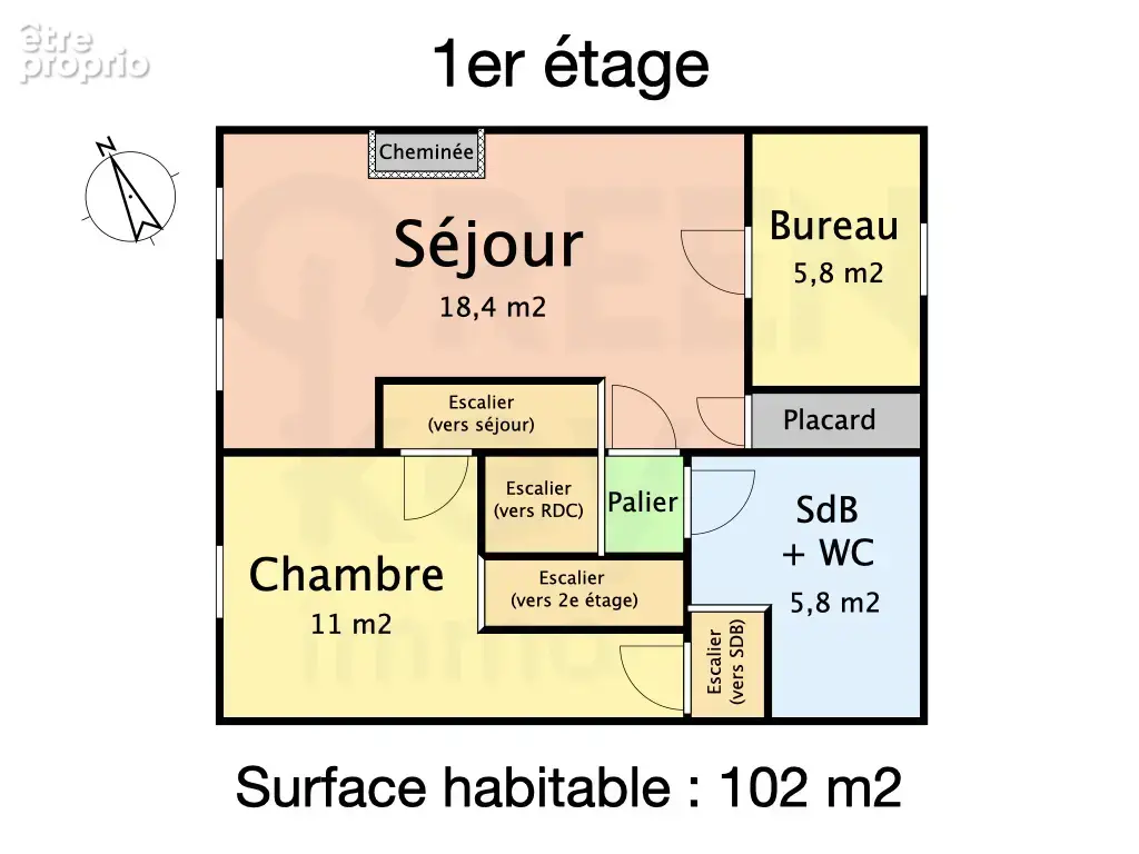 COLMÉRY (58350) - Maison 4 pièces 102 m2 - 627 m2 de terrain - photo 3
