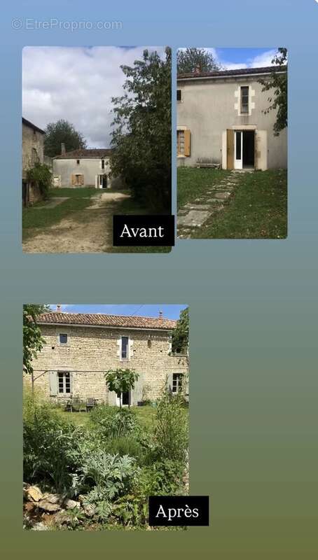 Maison à CHEF-BOUTONNE