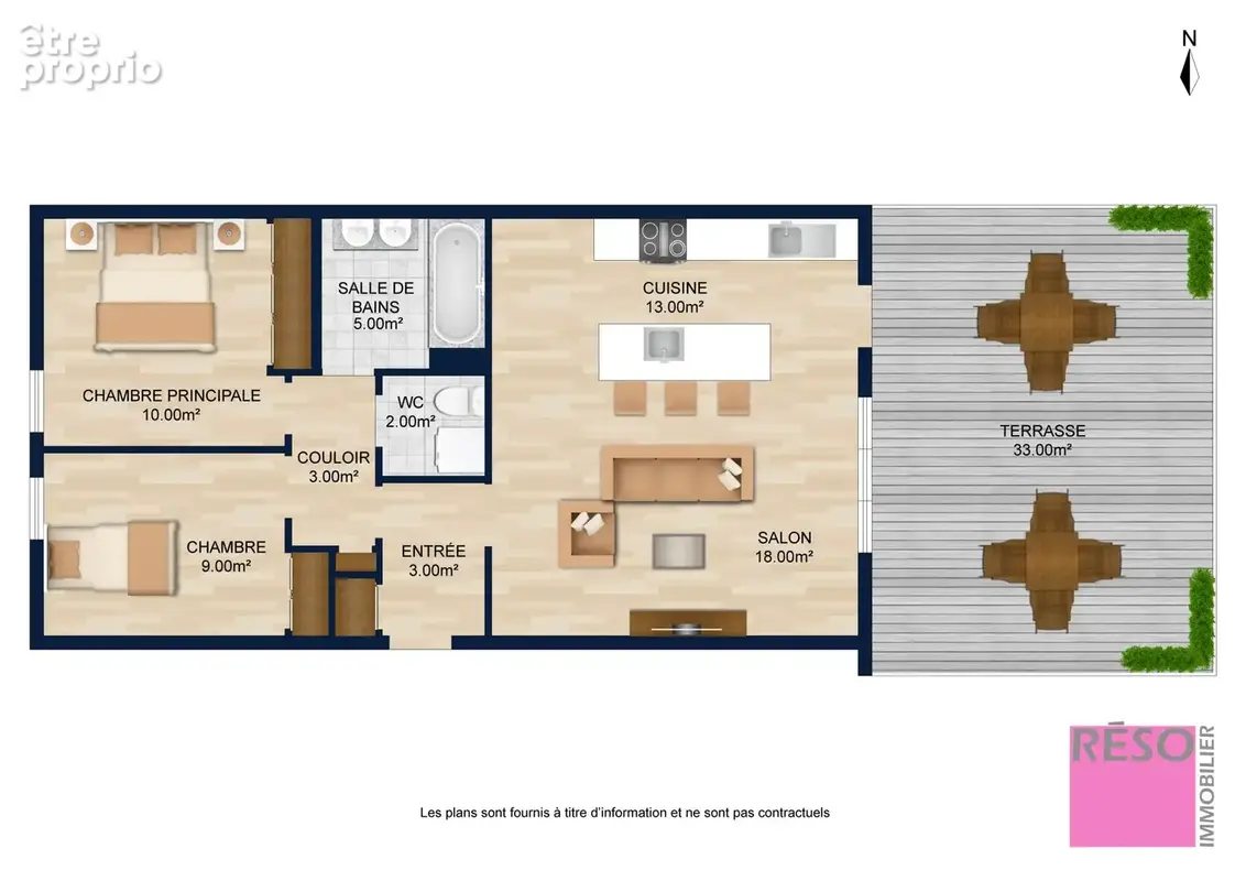 Appartement 3 pièces 65 m² à vendre à Vetraz-Monthoux (74100) - photo 2
