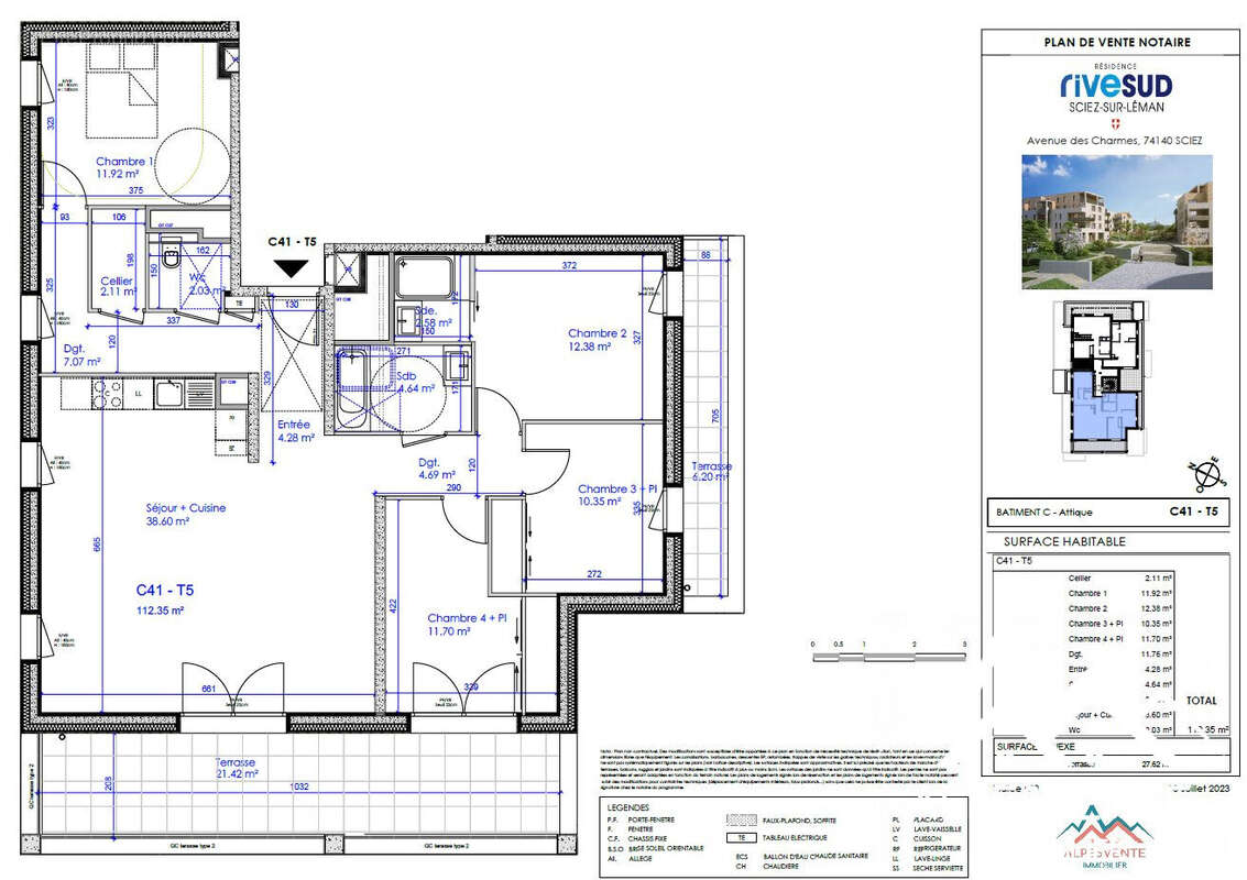 avendre-programme-neuf-rive-sud-sciez-alpesvente-sciez - Appartement à SCIEZ