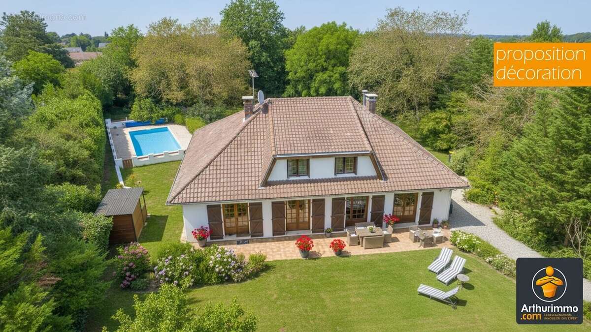 Propriété familiale de 170 m² sur terrain arboré de 3 000 m² avec piscine – Saint-Genis-Laval - photo 2
