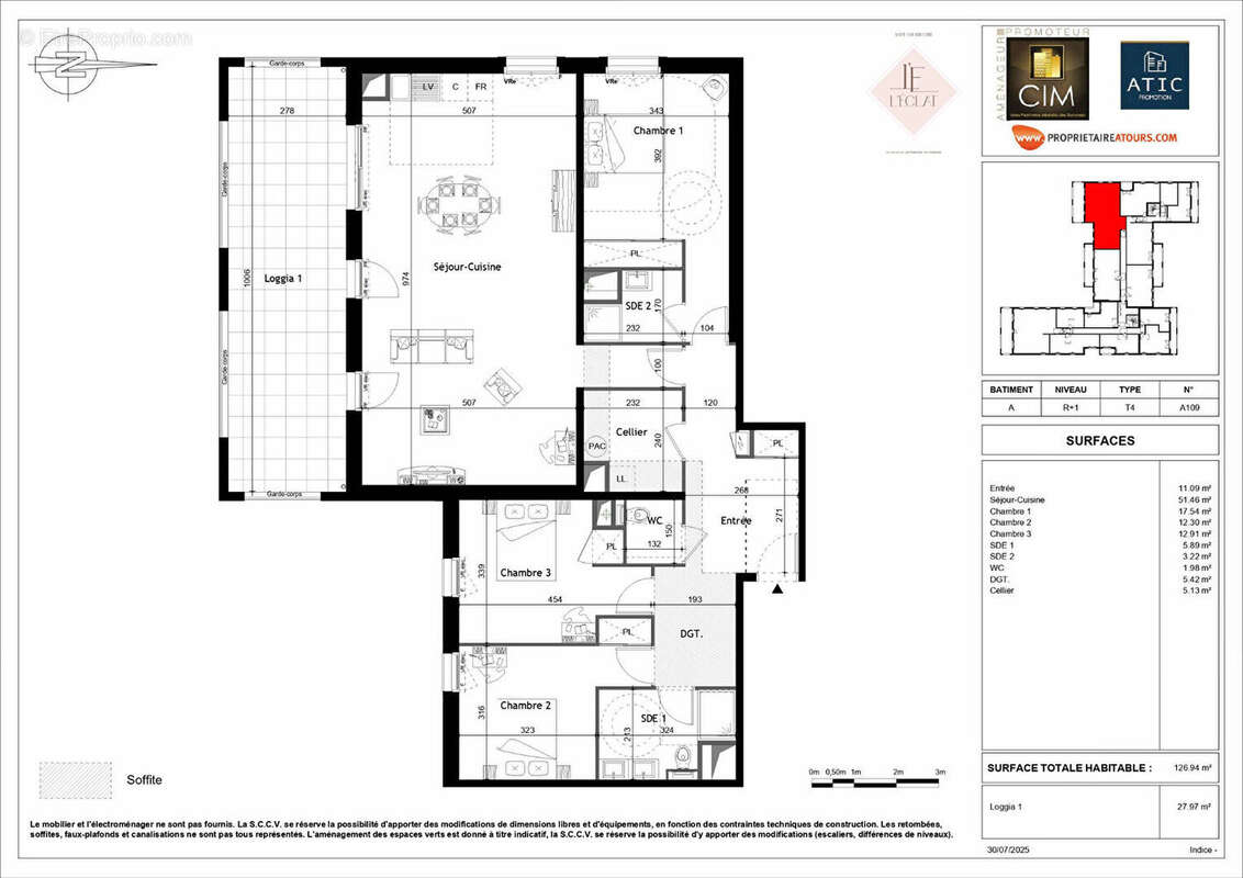 Appartement à SAINT-CYR-SUR-LOIRE