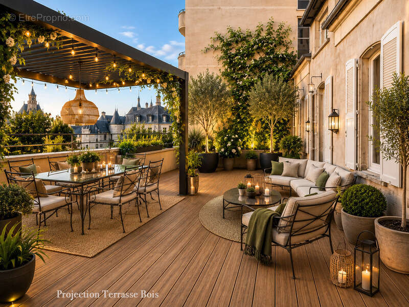"Appartement 91 m² avec Terrasse exceptionnelle de 150 m² – " Une Maison dans le Ciel " - Plein Centre Nevers - photo 14