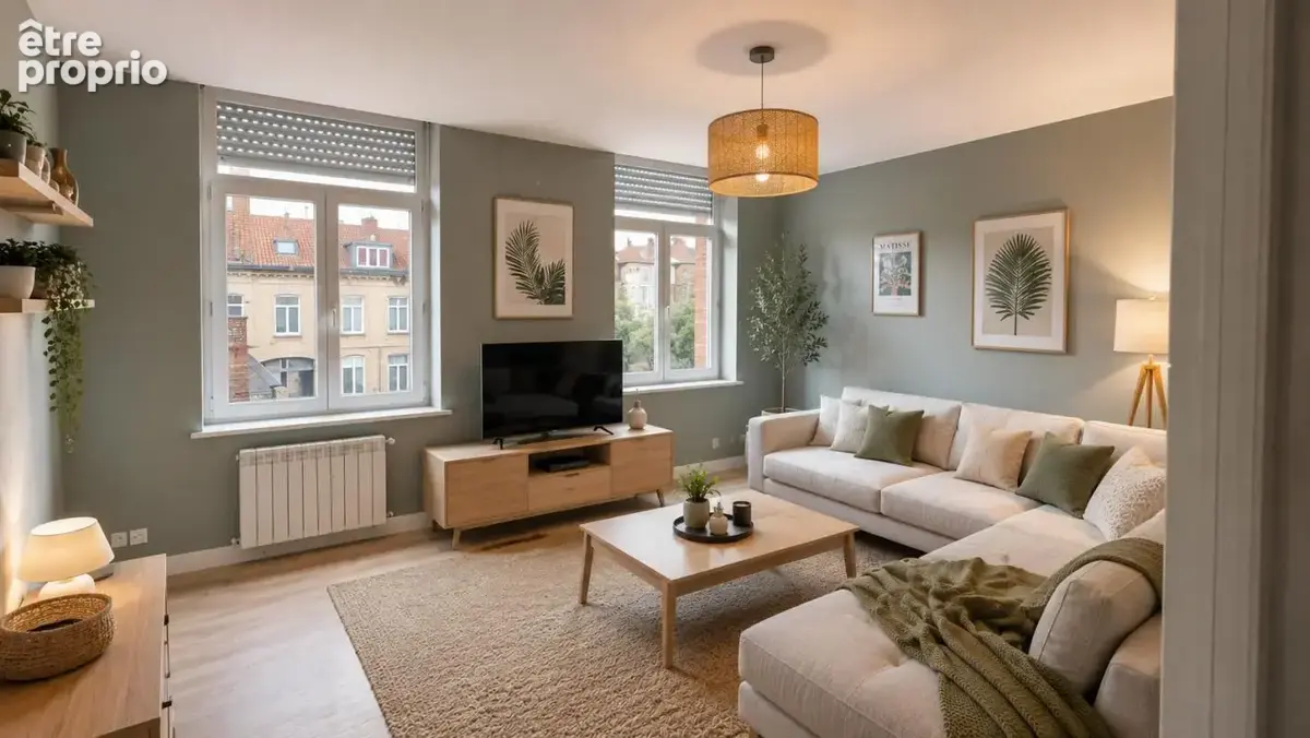 Atpi exclusivité!! hyper-centre tourcoing 57m² et terrasse  24m²  76700.00€ fai - photo 2