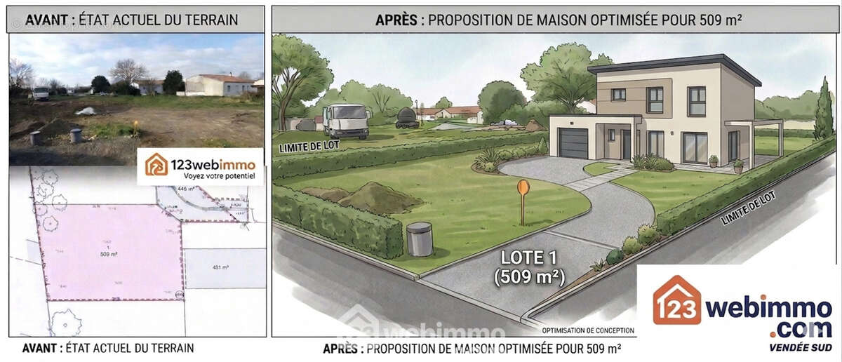 Terrain à LONGEVILLE-SUR-MER