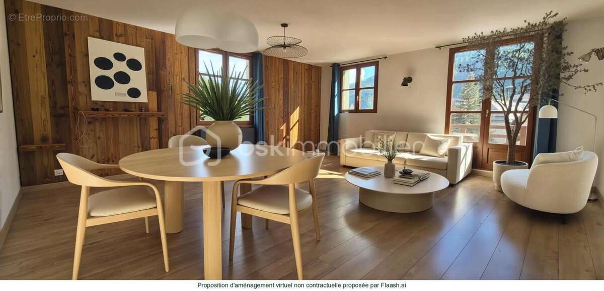 grand appartement duplex – centre village d’allos – 110 m² - photo 3