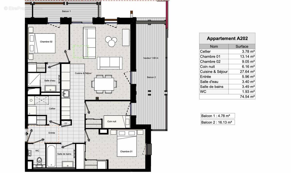 Appartement à MORILLON