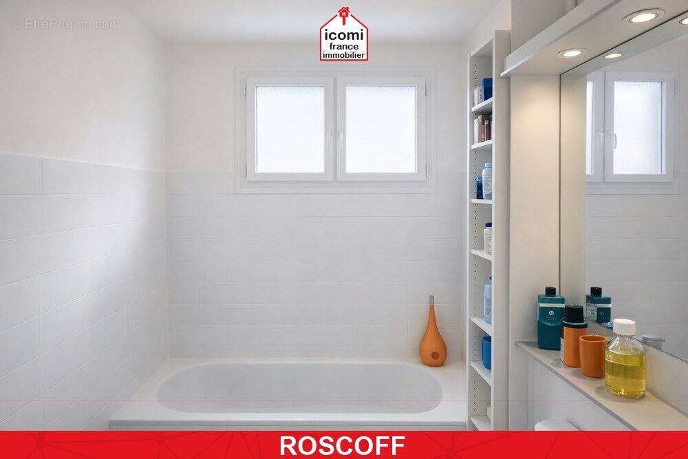 Finistere - roscoff (29680) - a vendre - maison t7 de +150m² : 1 studio et 1 duplex t5  - terrain 350m² environ - garage et stat - photo 8