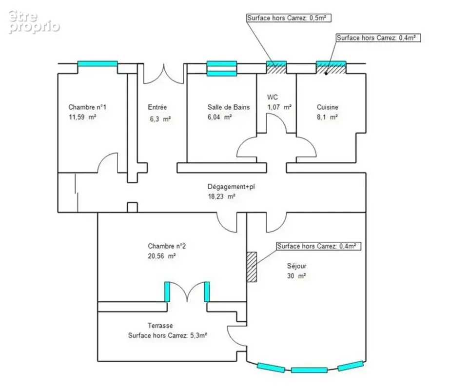 Beausoleil - monaco - 3 pièces 105m² - terrasse - vue mer et parking!!!! - photo 17