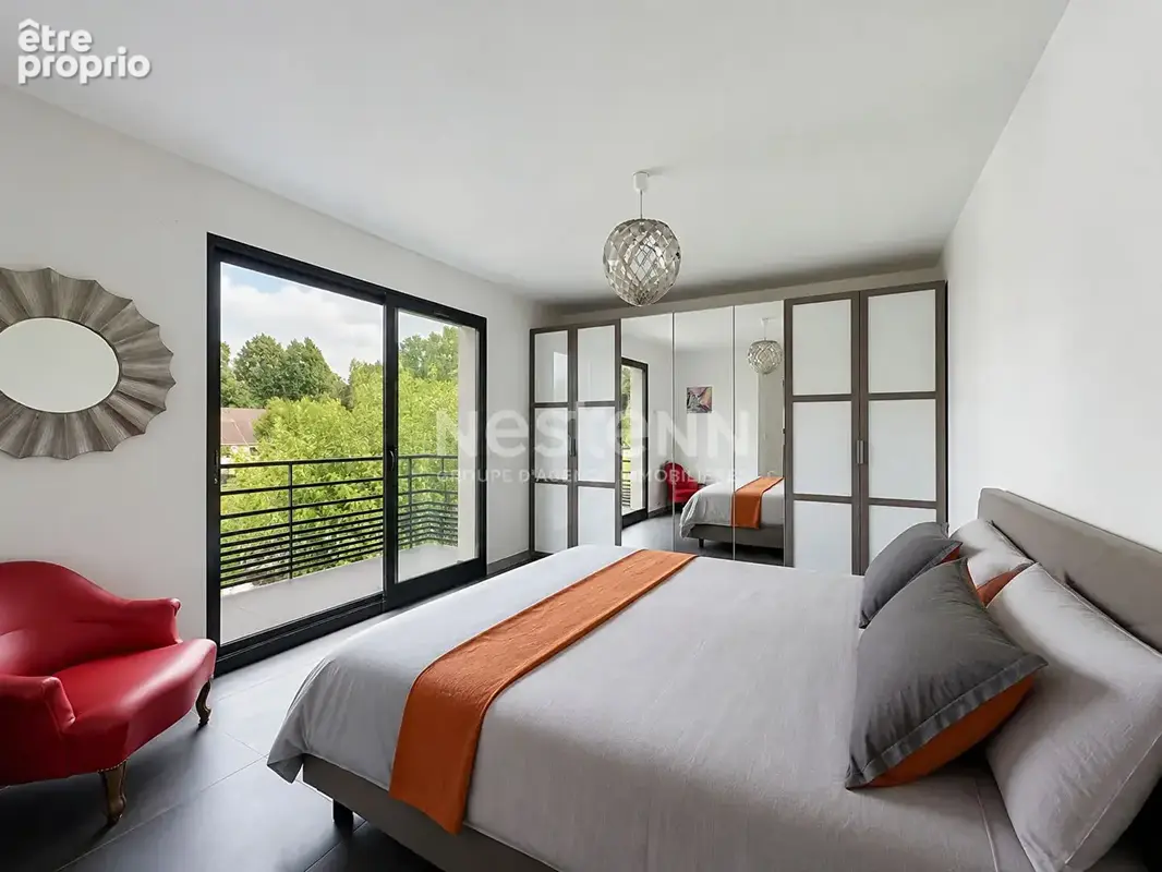 Gouvieux centre, maison d'architecte-toit plat 135 m² habitables -jardin - photo 15