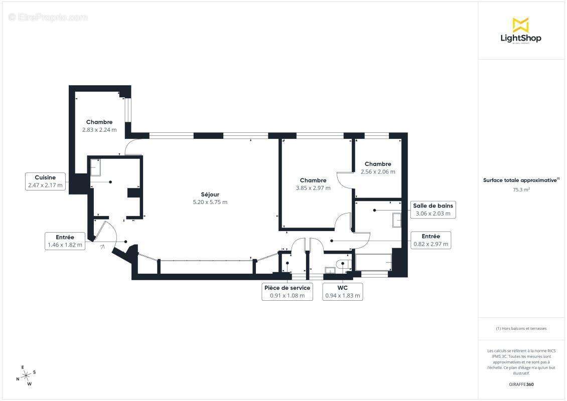 Appartement à PARIS-17E