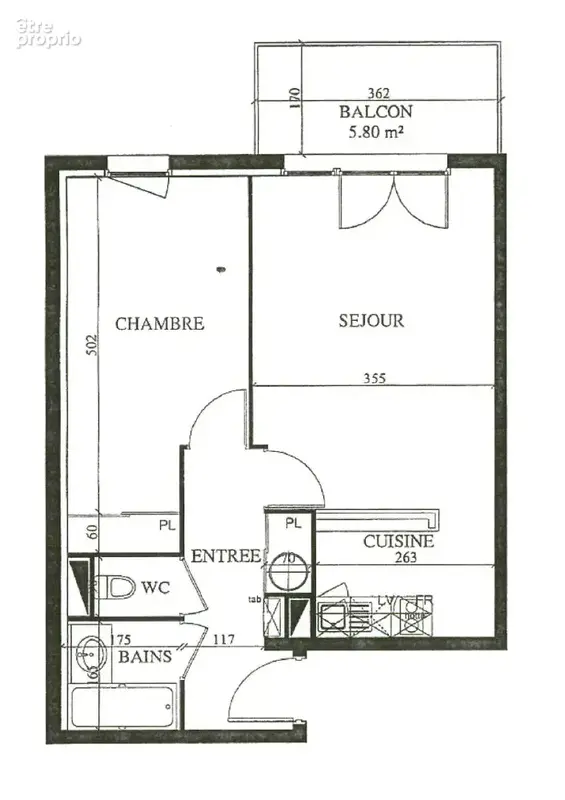 BLAYE T2 avec balcon et 1 parking privatif - photo 2