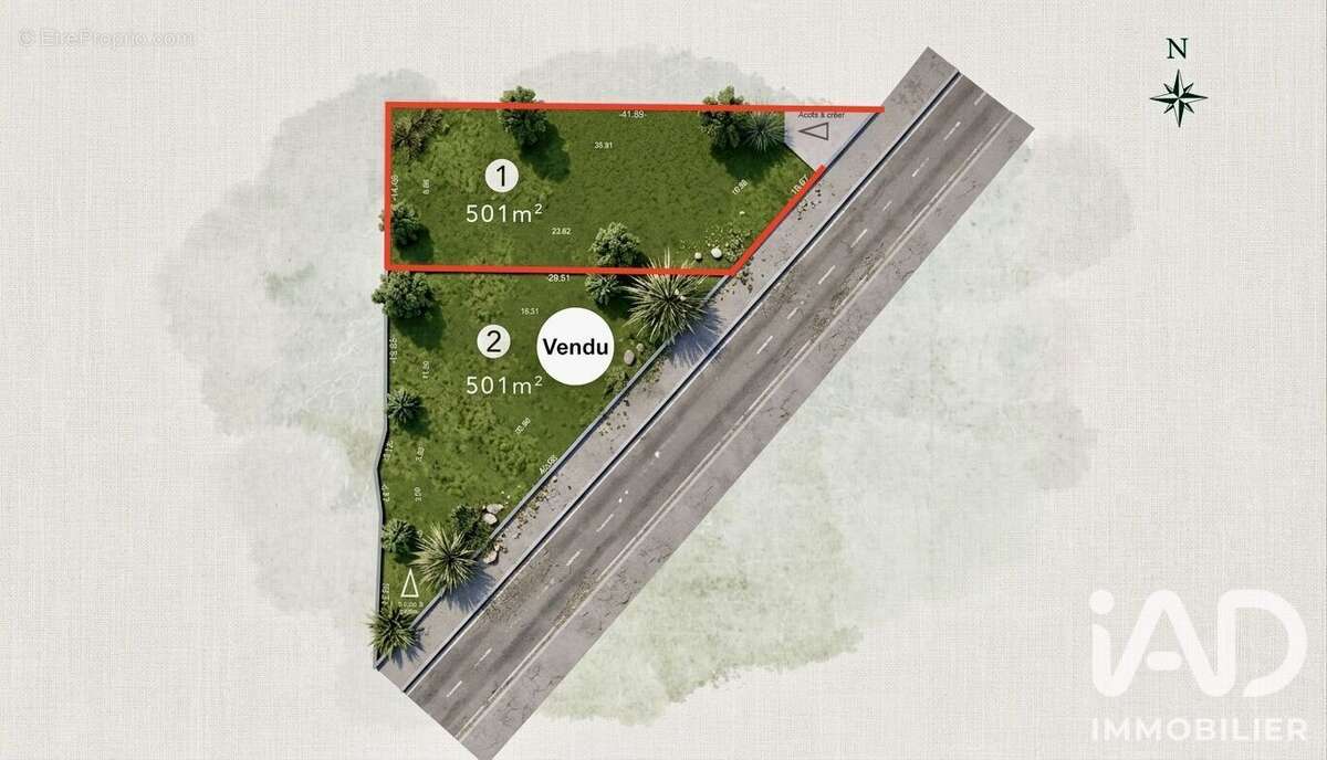 Terrain 501 m² à Redessan  - photo 2