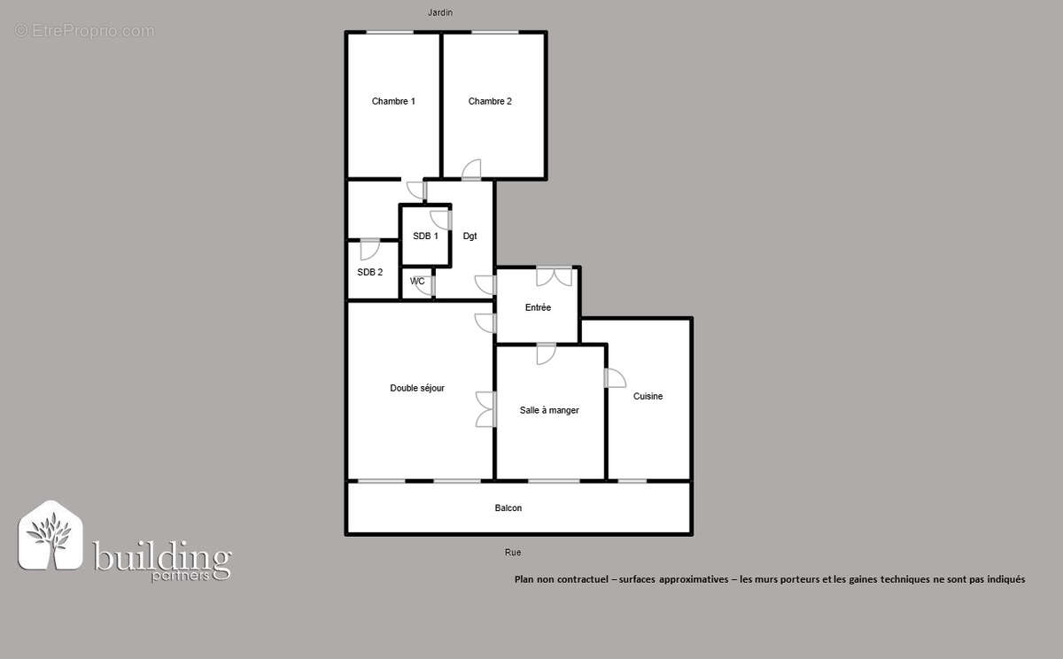Huissiers/Poissonniers - 120m²  avec balcon - 3 chambres - photo 2
