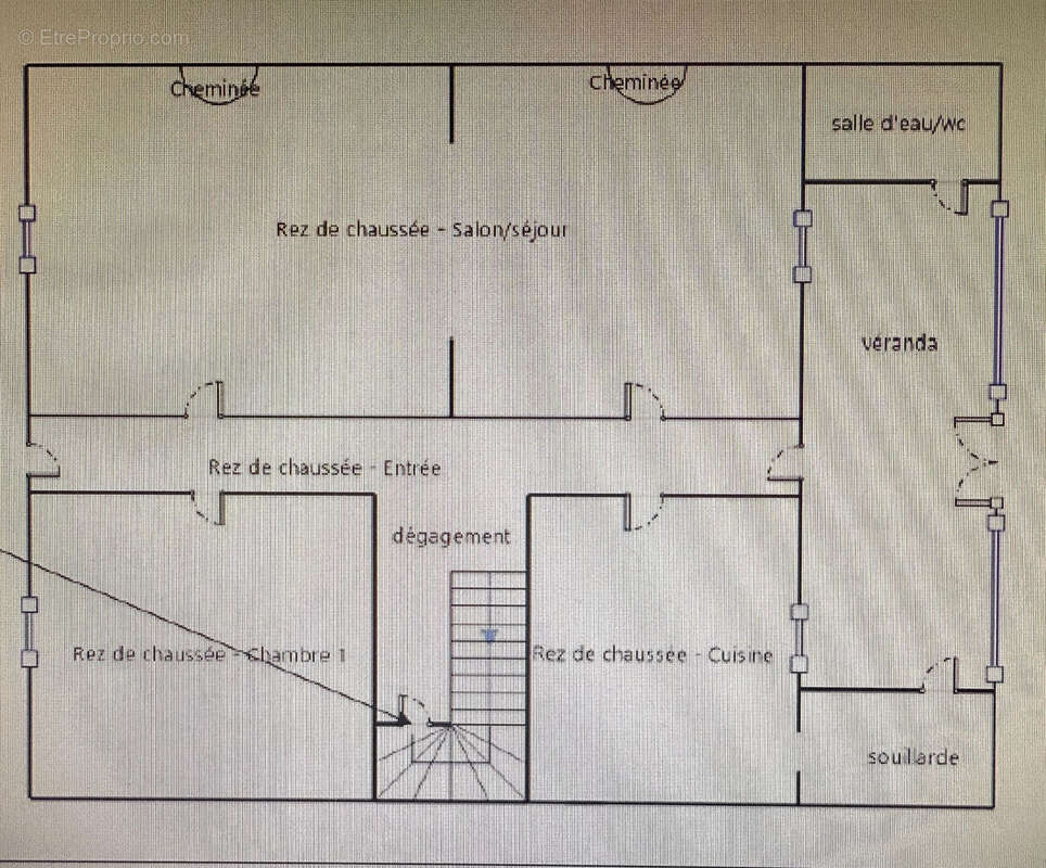 Maison en pierre R+1 avec jardin - CHARTRONS - photo 11