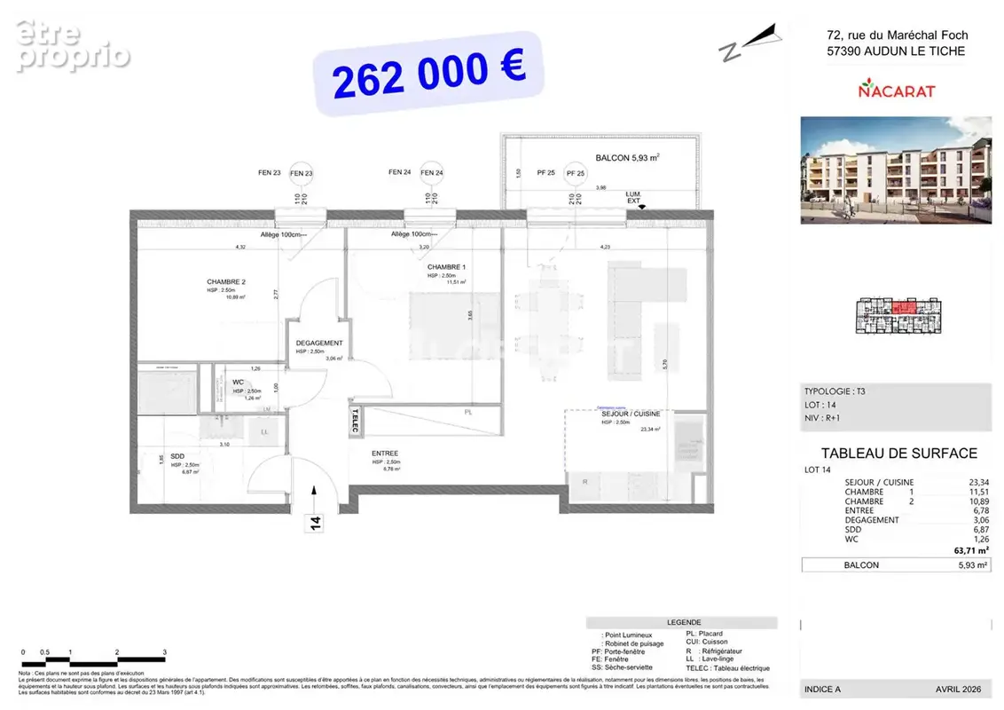 Programme Neuf "Coeur d'Opale" Appartements T3  de 63,71 m2 à 73 m2 - photo 3