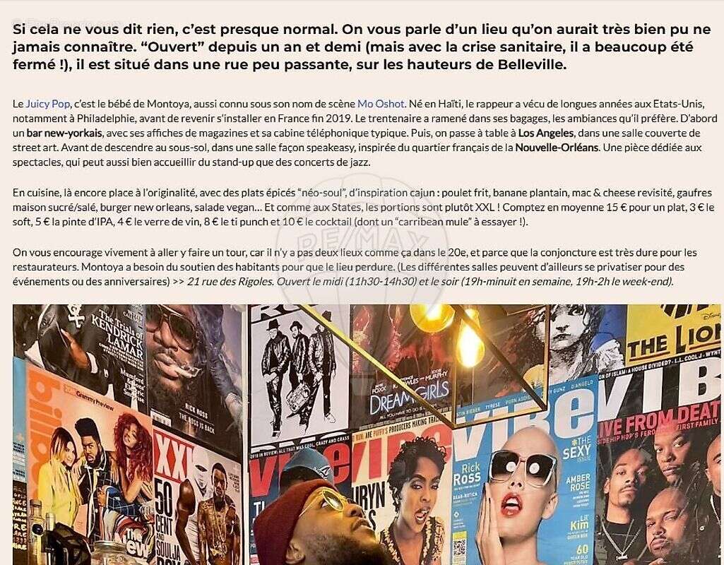 Commerce à PARIS-20E