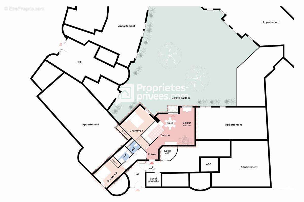 Appartement à PARIS-15E