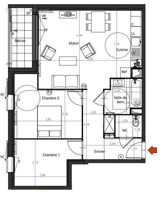 Appartement à VITRY-SUR-SEINE