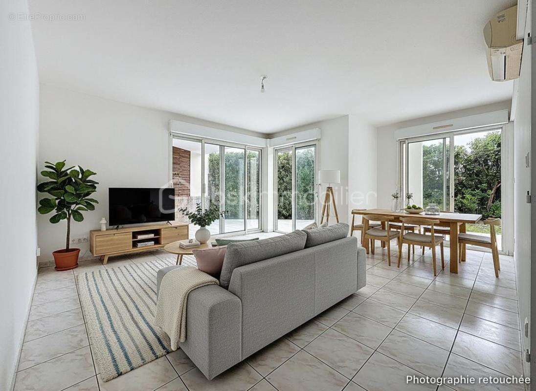 Appartement 2 pièces de 59 m2 avec jardin de 130 m2 + parking et cave - photo 2