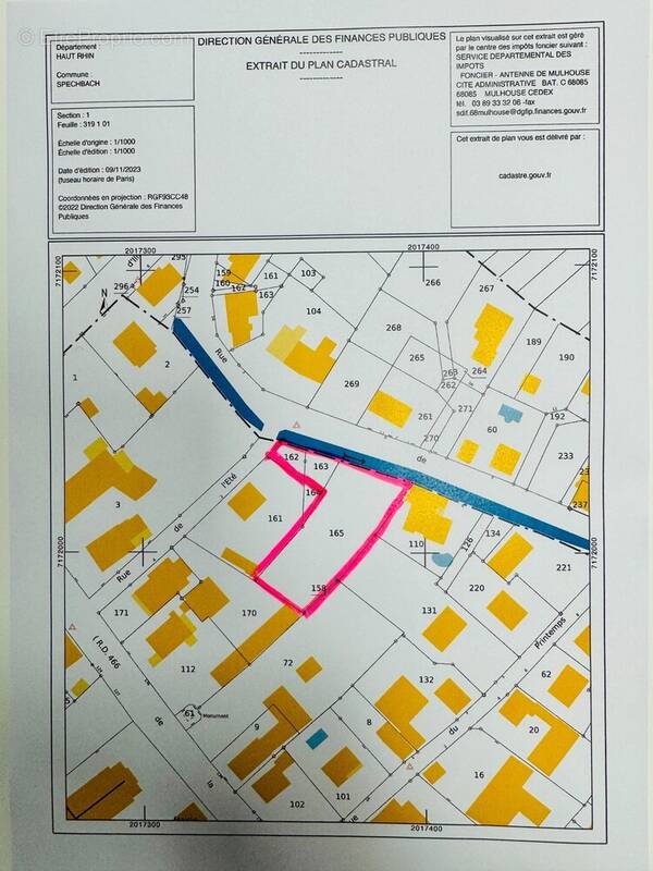 Terrain à SPECHBACH-LE-BAS