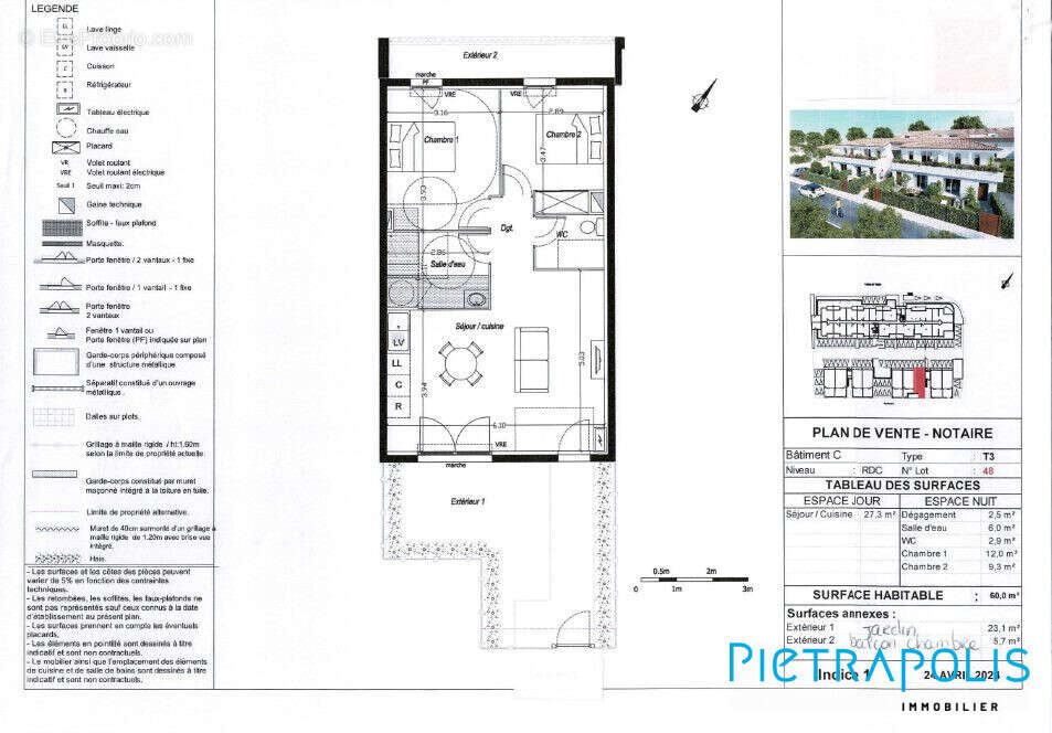 Appartement à MIREVAL