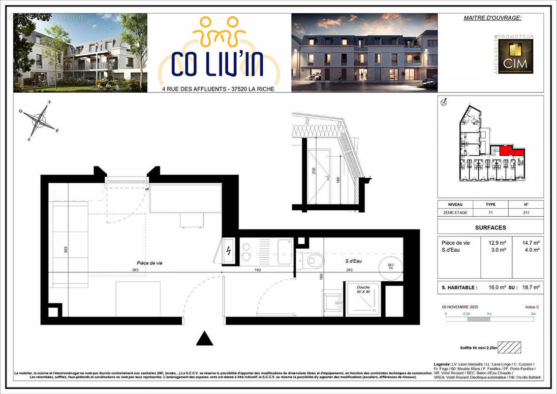 Appartement à LA RICHE