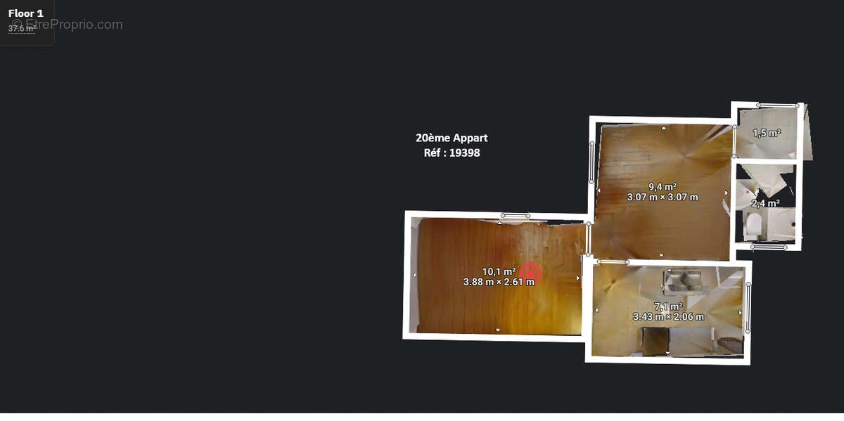 Appartement à PARIS-20E