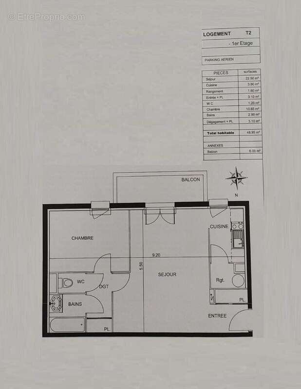 Appartement 48 m² à Avion  - photo 2