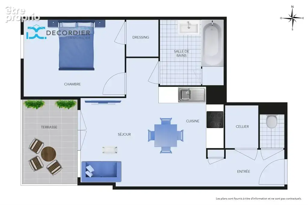 Thonon-les-bains appartement t2 45 m² - photo 2