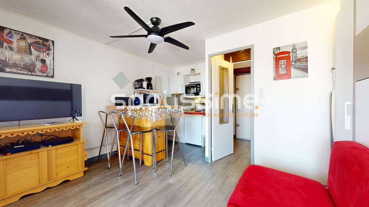 Studio cabine 4 couchages, loggia et parking - Vue Bateaux - photo 9