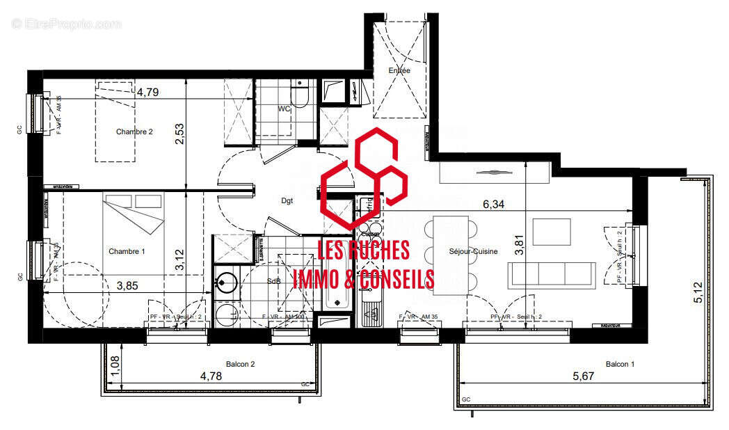 Appartement à BRUNOY