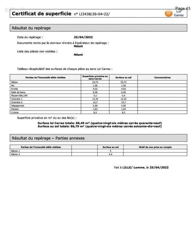 Appartement à LILLE