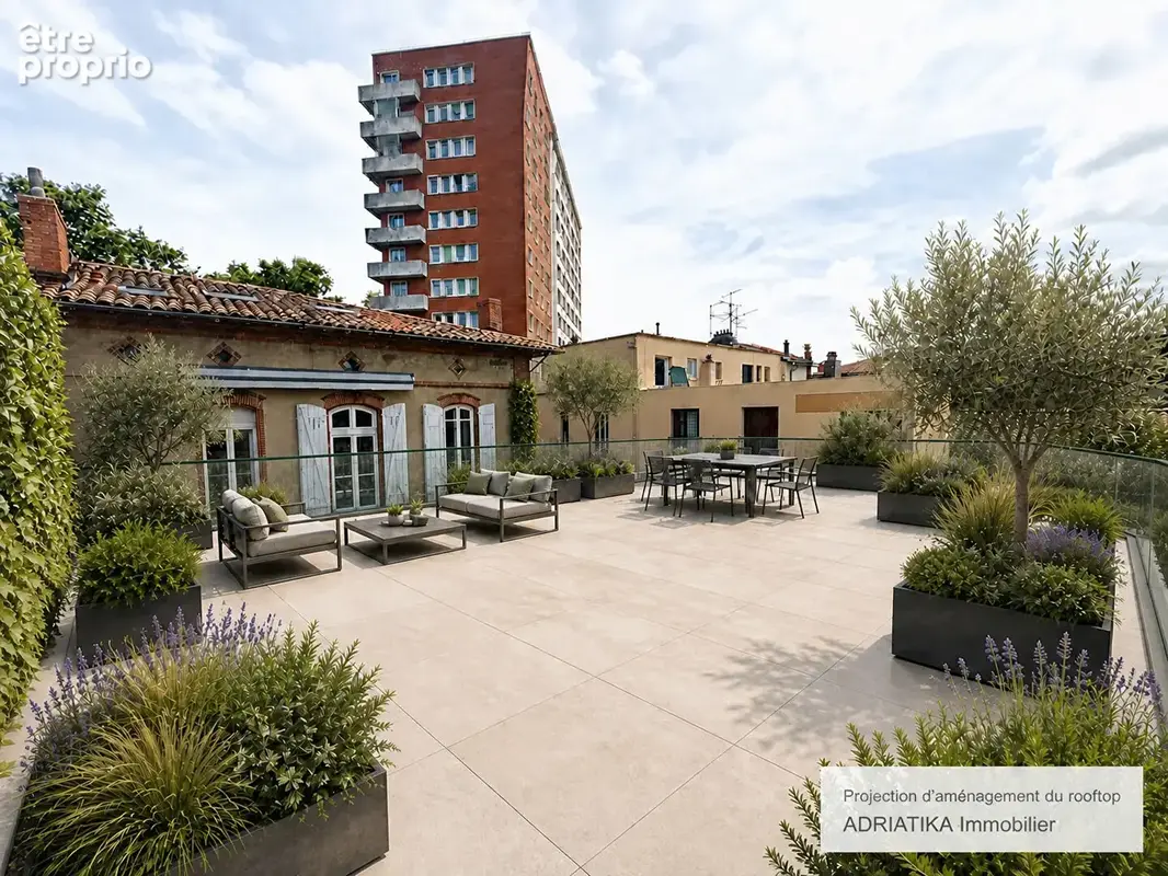 Toulouse - les chalets - immeuble de 242,10 m²  de bureaux ou  d'habitation avec rooftop. de 93,40 m² - photo 2