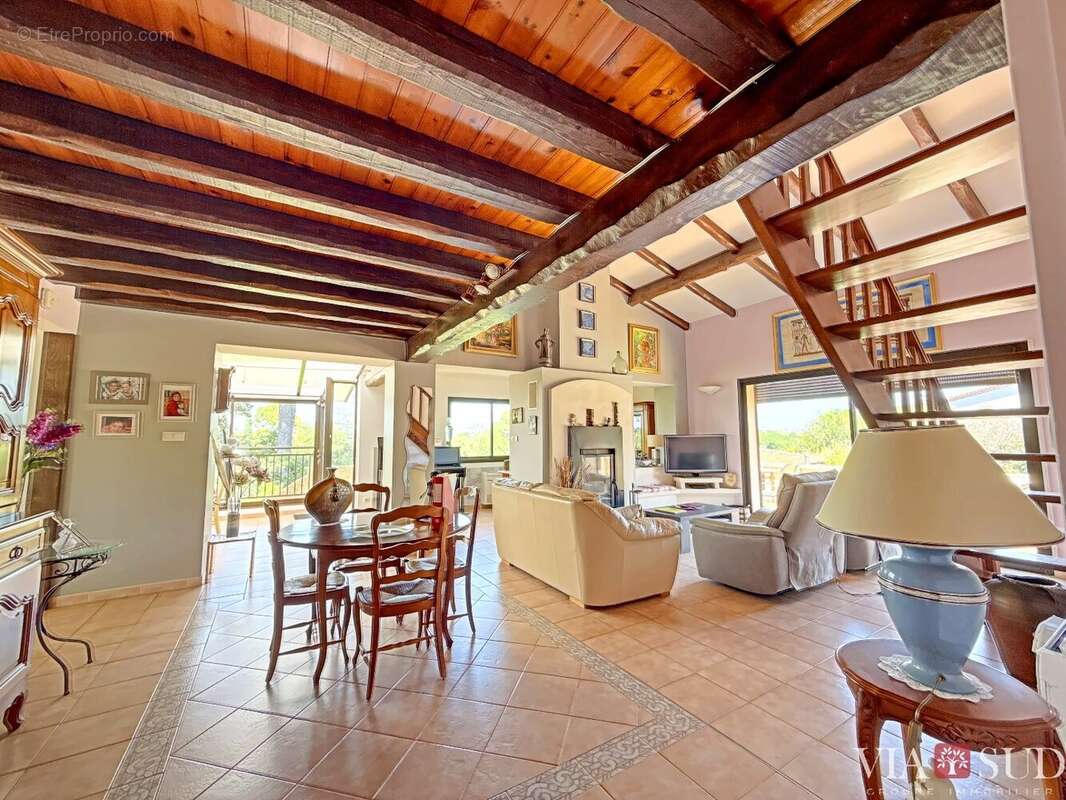 PÉZENAS, vaste villa familiale de 270 m² sur parc constructible de 4 395 m² avec piscine - photo 11