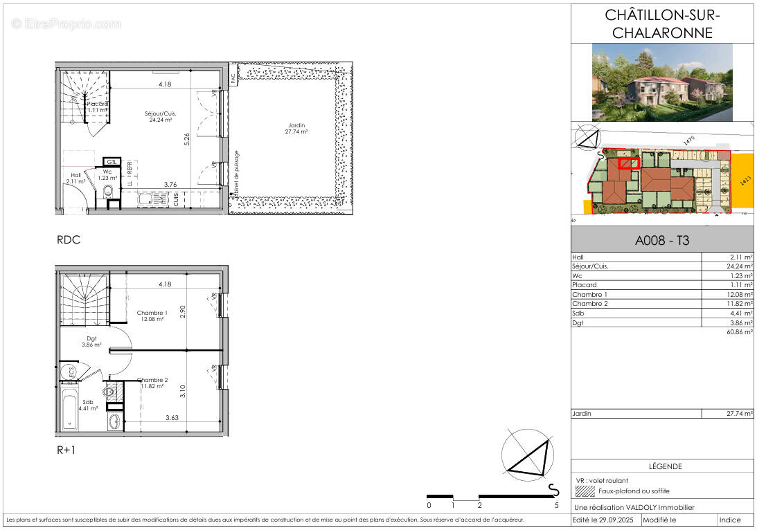 Appartement à CHATILLON-SUR-CHALARONNE