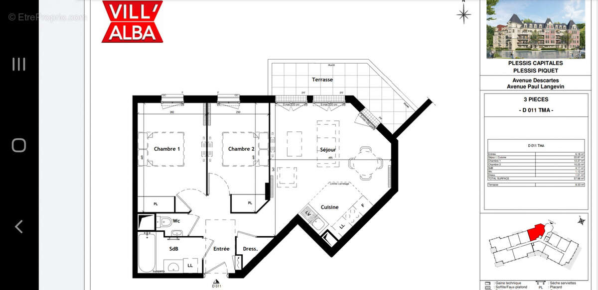 Appartement à LE PLESSIS-ROBINSON