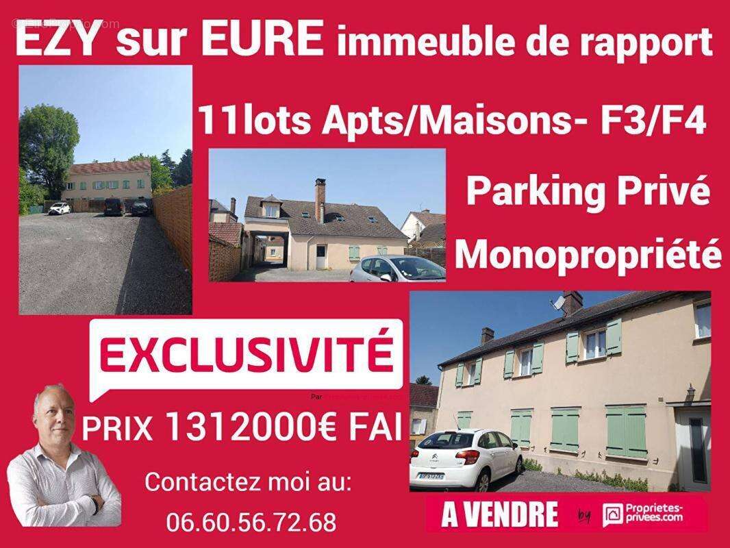 Immeuble rapport Ezy Sur Eure 11 logements 830 m2 - photo 1