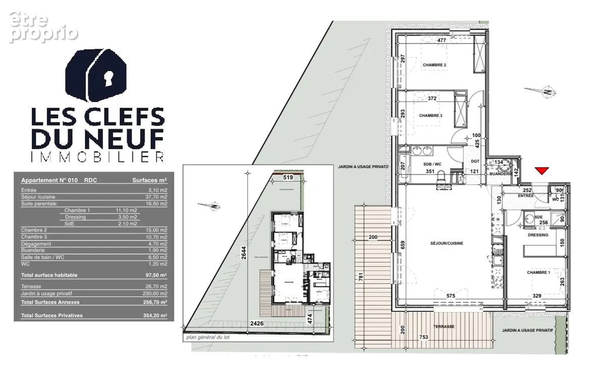 Appartement Quint Fonsegrives 4 pièces 98m² + 260m² de jardin / terrasse + 2 Parkings sous-sol ! - photo 10