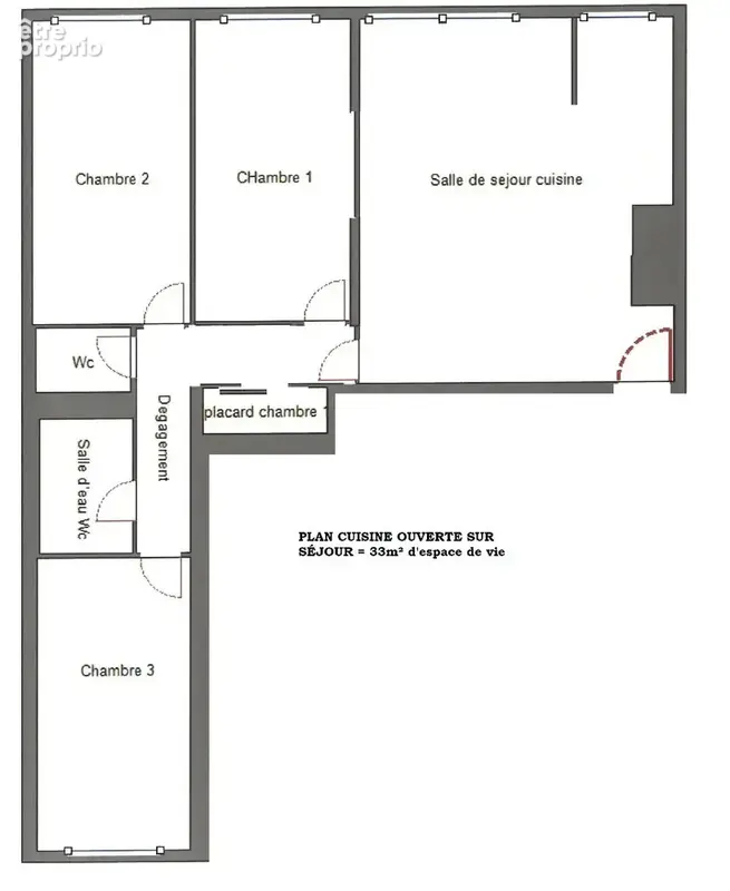 Appartement Courbevoie 4 pièces 89 m² - photo 11