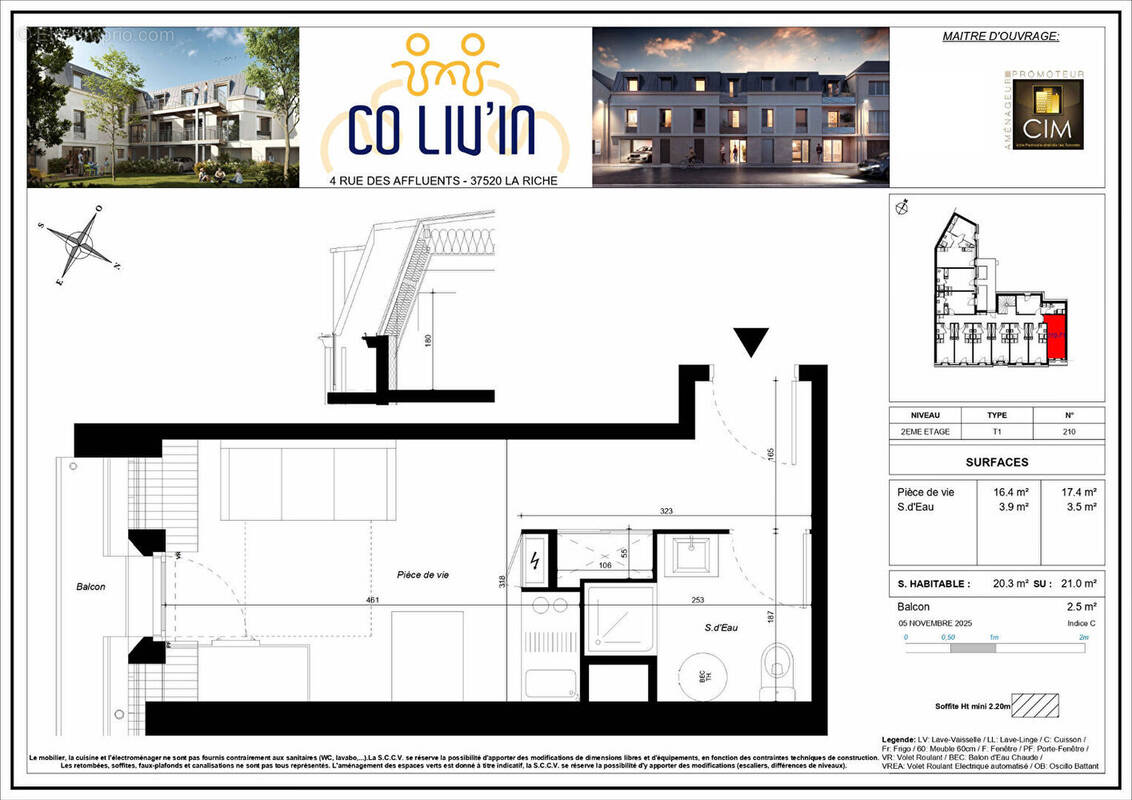 Appartement à LA RICHE